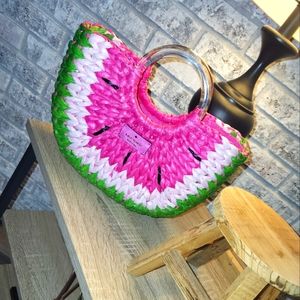 KATE SPADE Watermelon woven purse